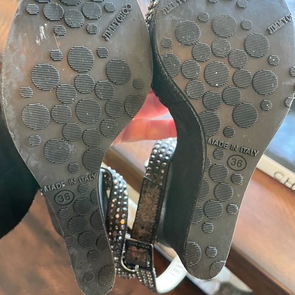 Beautiful Studded wedges . Hard to find Jimmy Choo - Picture 5 of 6